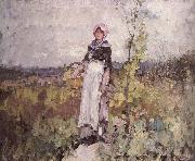 French peasant Woman in the Vineyard Nicolae Grigorescu